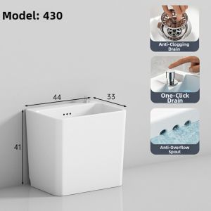 Ceramic Mop Basin for Bathroom and Balcony Use