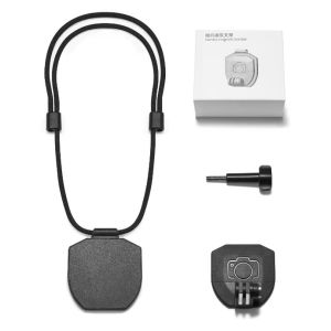 Sunnylife ขาตั้งกล้องแม่เหล็กติดกล้องแม่เหล็กติดสแน็ปสำหรับ Insta360 X3/หนึ่งรอบ/X2/Gopro/ DJI Osmo Action 4 2/3กระเป๋า2 POV มือฟรีเครื่องประดับสร้อยคอหลาย