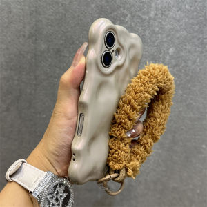 Creative Bubble Wave  16Plus Shockproof Cover Pink Trendy Silicone Protective Shell for  16 pro Max 15 pro 14 13 Unique Fashion