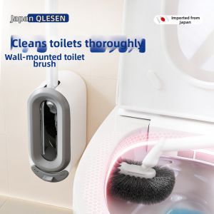 QIAOLESEN | Wall Mounted No-Blind Spot Toilet Brush