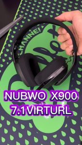 NUBWO X900 Headset Gaming หูฟังเกมมิ่งไร้สาย  Wireless & Bluetooth 5.1  ใช้งาน 48ชม. รับประกัน 2 ปี