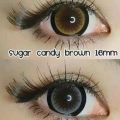 คอนแทคเลนส์ รุ่น Sakura สีเทา/ตาล Gray/Brown มีค่าสายตา (0.00)-(-10.00). 