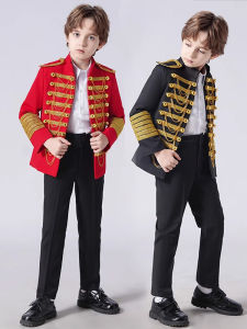British Style Boys Suit & Military Uniform: Perfect Outfit for Prince Children's Day & Christmas Show