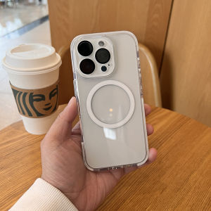 WANKEHUANG | MagSafe Phone Case Full Cover Lens Protective Film Integrated Crystal Clear Anti-Fall For Apple 16Promax 15Promax 14ProMax 13PROMAX