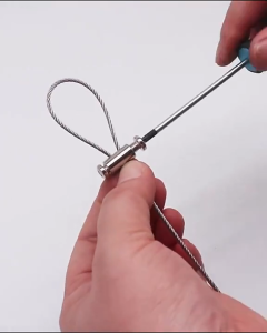 25/50m steel wire rope Stainless steel rubber-coated steel wire rope suspension kit