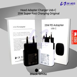 HEAD ADAPTER CHARGER SAMSUNG USB C 25W SUPER FAST CHARGING ORIGINAL