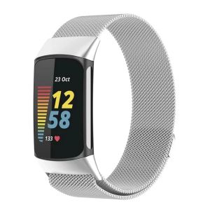 Milanese Strap for Fitbit Charge 6 Watch Band Replacement Metal Loop Wristband for Fitbit Charge 5 Breathable Bracelet Accessory