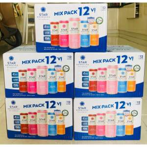 DATE 2026 STAR KOMBUCHA MIX 12 VỊ TRÁI CÂY COMBO 3 THÙNG
