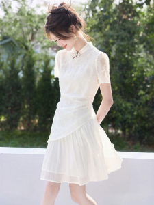 MOHANYIMEI | New Chinese Style Modified Irregular Patchwork Dress