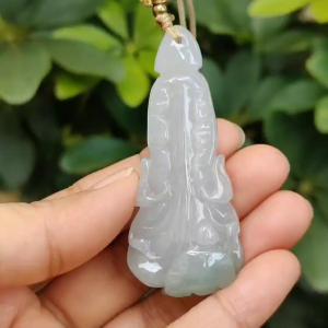 Singapore New Arrival High Quality Pendant crafted as the Cabbage on Natural Type A Jadeite Jade certificate weighs 31.47 grams measurement 61 * 26.4 * 13.9 mm (pendant320)