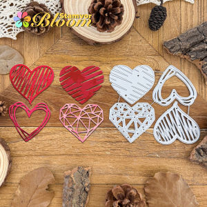 original Lovely Valentines Day Graffiti Loves Hearts Metal Cutting Dies Scrapbooking Decorative Embossing