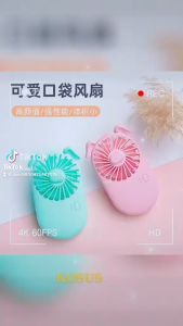 Mini Fan Powerful Small Personal Portable Fan Speed Adjustable USB Rechargeable Cooling For Kids Girls Women Home Office Travel