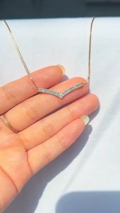 Kalung set emas asli kadar 70 16k ubss V Fuji rantai itali 40 cm padat