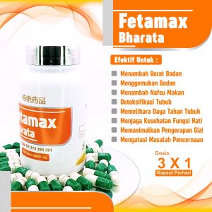 100% ORIGINAL - FETAMAX BHARATA - OBAT HERBAL NAFSU MAKAN PENGGEMUK BADAN PENAMBAH BERAT BADAN
