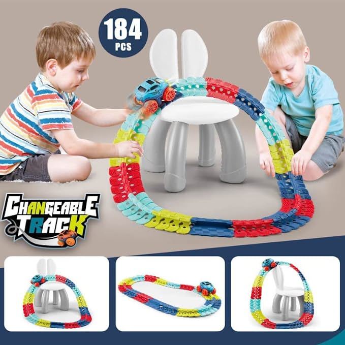 Local Seller](184pcs) Zero Gravity Car Track Set Race Track Toys