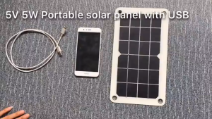 Power Bank PHONEPACE Solar Panel Monocrystalline Modul DIY USB 5V 6W - PP065