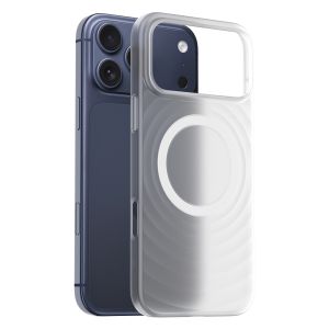 For iPhone 17 Pro Max 17 16 Pro High End Magnetic for MagSafe Wave Texture Slim Frosted PP Shockproof Anti Fingerprint Case