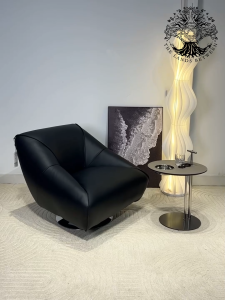 Ghế thư dãn CUBE LOUNGE CHAIR nhập khẩu ghế lười đọc sách hình khối vuông Ghế sofa Retro da