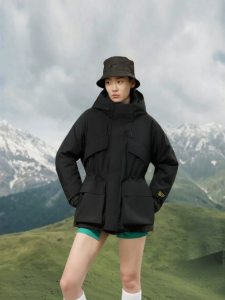 Guvet | Outdoor Warmth Goose Down Jacket Windbreaker Waist Cinched