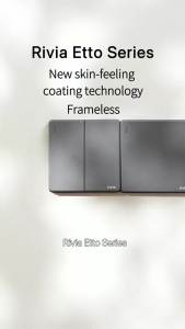 RIVIA Etto Switches & Sockets - Grey Color