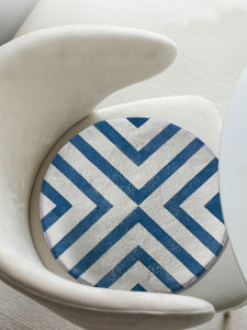 เบาะเก้าอี้ขนแคชเมียร์ทรงกลมเรียบง่ายทันสมัยเบาะเก้าอี้ขนฟูๆสำหรับฤดูหนาวเบาะรองนั่งเก้าอี้รับประทานอาหารในห้องครัวเบาะรองก้นเบาะรองนั่งเบย์วินโดว์ใช้ในบ้าน