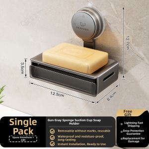 MOSHANG | Wall-mounted Space Aluminum Soap Holder