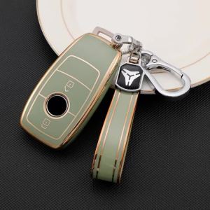 2 Buttons TPU Car Remote Key Case Cover For Ford Edge Fusion Mustang Explorer F150 F250 F350 Ecosport Key Protector Keychain