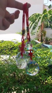 ลูกแก้วคริสตัลขับไล่สิ่งไม่ดี คริสตัล สำหรับแขวนหน้าบ้านหรือเหนือโต๊ะทำงานรับโชคลาภ ลูกแก้วคริสตัลแบบแขวน เสริมศิริมงคล