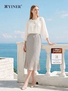 YINER | Áo Tay Lồng Thêu Ren Elegance Sang Trọng Từ Lụa Tơ Tằm