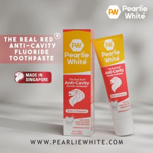 Pearlie White The Real Red Anti-Cavity Toothpaste 138gm [Bundle of 2]