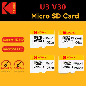 Kodak | KODAK Micro sd Card 32GB 64GB 128GB 256GB Microsd Memory Card Class10 U3 4K TF Card With Dash Cam Surveillance Smartphone