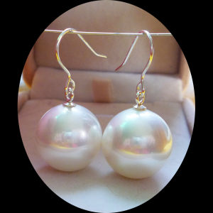 Hoa Tai Ngọc Trai Lớn S925 Bạc Nguyên Chất Dành Cho Nữ Phong Cách Mới Giả Mabé Màu Sắc Siêu Lớn Trang Sức Bạc Trang Trí