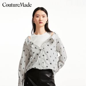 Vero Moda | Áo Sơ Mi Nữ In Chữ Sọc Hai Mảnh