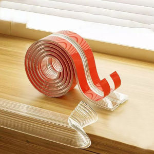 แถบพีวีซีใส2ม. สำหรับเด็กมีเทปกาวสองหน้ากันการที่ป้องกันเฟอร์นิเจอร์ขอบโต๊ะเพื่อความปลอดภัยของเด็กแผ่นป้องกันมุม