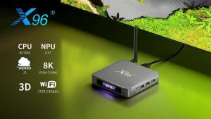 X96 | X96 X6 Android 11 TV Box RK3566 8GB 128GB NPU AI 0.8 TOPS Dual Wi-Fi 2.4G 5G Bluetooth 4.0 1000M LAN USB 3.0 8K UHD Media Player