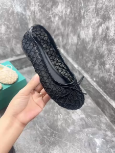 Giày nữ giày búp bê mix nơ cao cấp pha ren lên chân cực xinh xắn