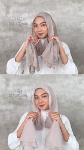 YEPPUSHOP - Zehra Pashmina Shawl | Basic Hijab Pashmina Daily Vintage Look Size 185x65cm