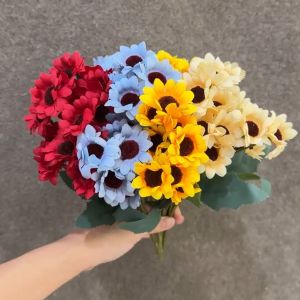 Bunga Aster Mini Eropa Cabang 5 (Satuan) Bunga Daisy Anyelir Pikok Dekorasi