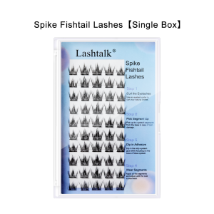Lashtalk Clearance Deals DIY Spike Fishtail Cluster Eyelash Extension 10 Lines 10-13mm From Nagaraku Dovetail Segmented Lashes Volume Natural Lighter Bundles Makeup Tools Halloween