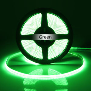 Super Bright FOB Single Color COB LED Strip Light Flexible 5MM PCB Width Ultra Thin Neon Tape For Kitchen Cabinet Room Decor 12V