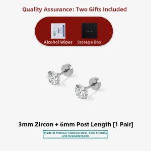 TFY | Hypoallergenic Titanium Stud Earrings
