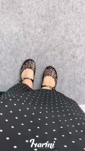 Sandal Wanita Teplek Nyaman dengan Model Mary Jane Elastis Anti Licin Rubber Slip On 2506-A