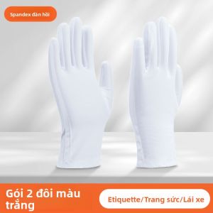 abeso | Găng Tay Chụp Ảnh Triển Lãm Mỏng Bóng Đen & Trắng Chống Bẩn