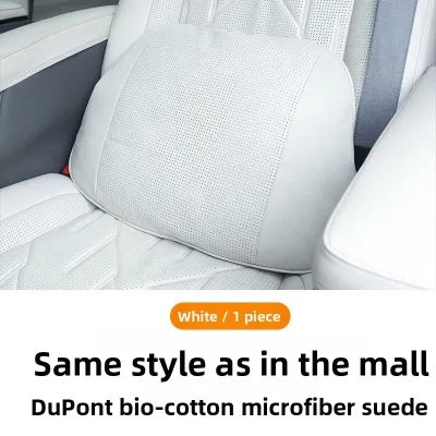 Soft Car Neck Support Headrest Lumbar Cushion DuPont Biocotton