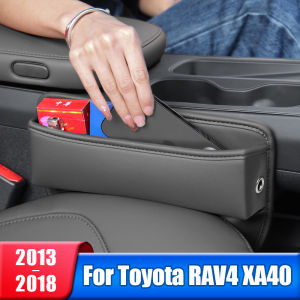 Car Seat Side Gap Filler Storage Pocket Big Capacity Box For Toyota RAV4 XA40 2013 2014 2015 2016 2017 2018 Interior Accessories