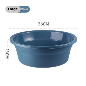 Plastic Basin Washbasin Student Household Dormitory Face-Washing Water Bason Laundry Thickened Large Size Kids Feet-Washing Basin Pure Color