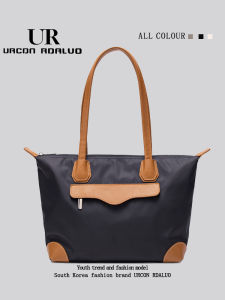 UR Nylon Tote Bag 2025 New Summer Large Capacity Casual Commuting Lightweight Single Shoulder Bag Computer Waterproof