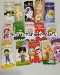 MYX Store 1 LEMBAR - PERMEN Amplop Lebaran Premium THR Idul Fitri Angpao