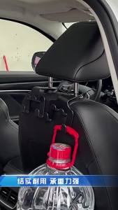 ZEO Multifunctional Car Cup Holder Seat Back Bag Hanging Hook Rear Seat Phone Support Stand Storage