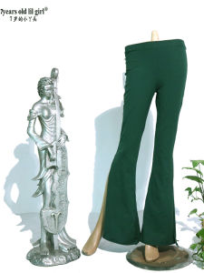 Elastic Cotton Bell Bottom Yoga Pants Original Design Private Tailoring Belly Dance Womens Sport Fitness Fans Supplies